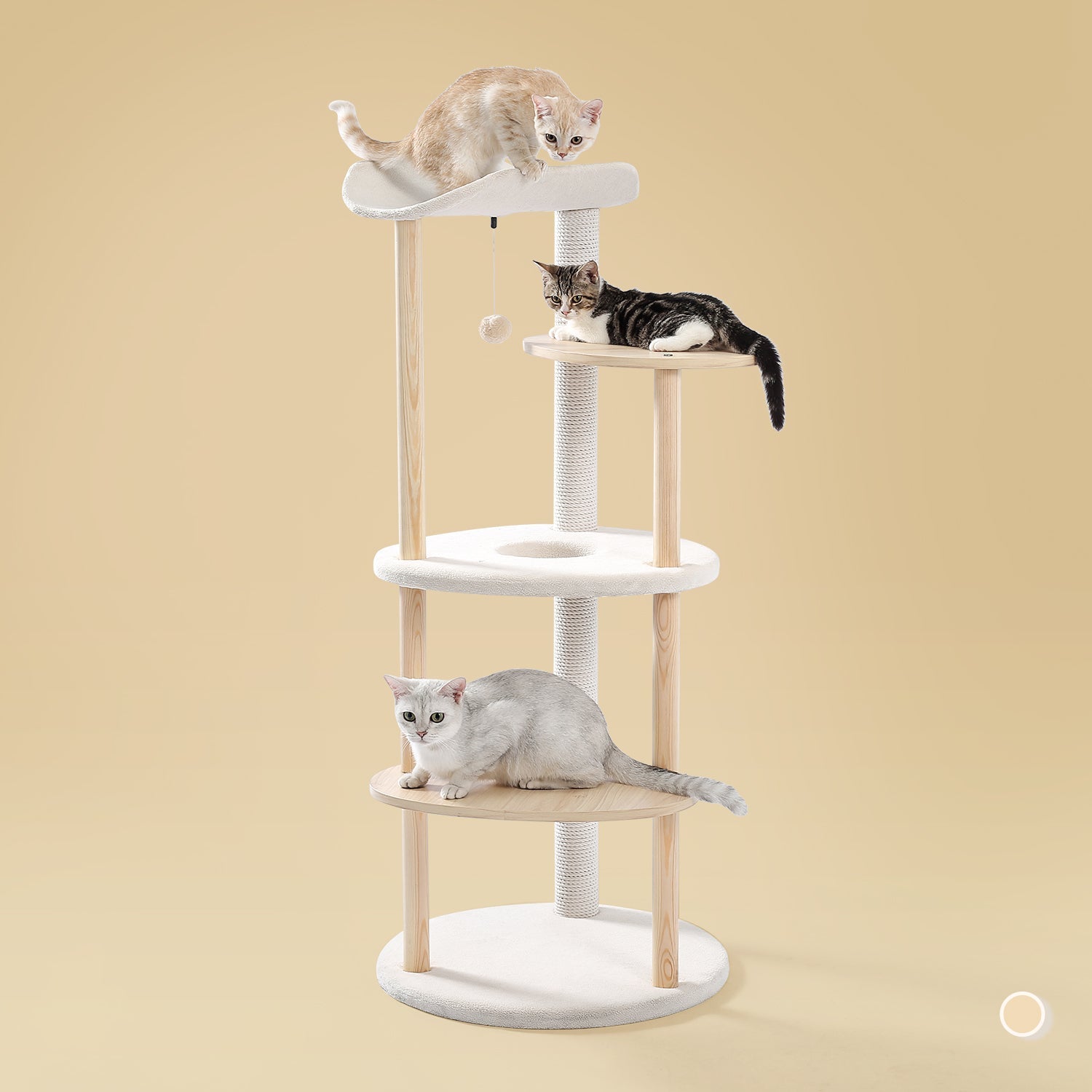 Pawzzoo overlooking Wooden 5-Level Indoor Cat Tower