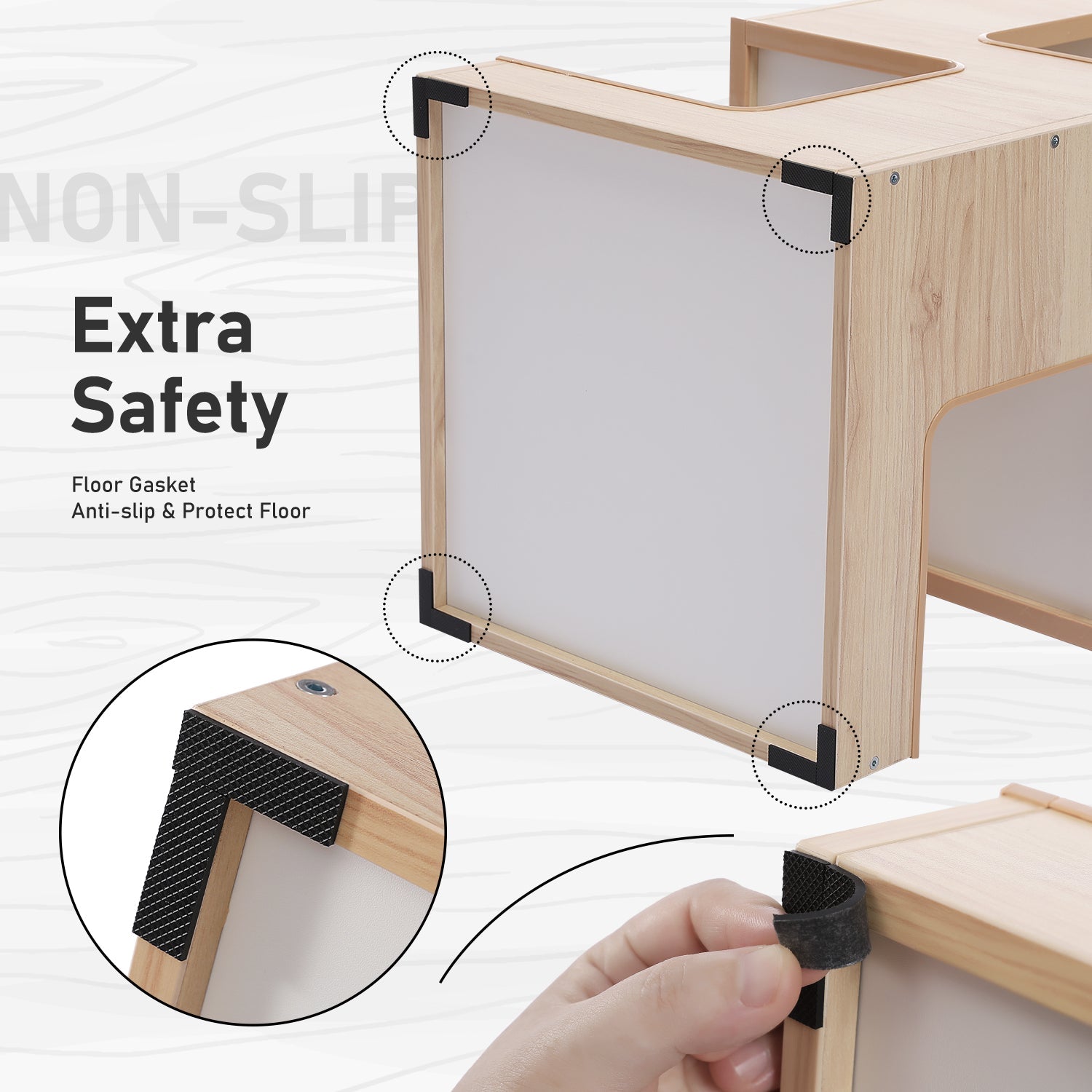 PAWZ Road Cat Tree with Scratcher, Multi-Level Modern Cat Condo Furniture with Removable Soft Cushions, Scratching Mat and Ball Toys for Indoor Cats-Beige