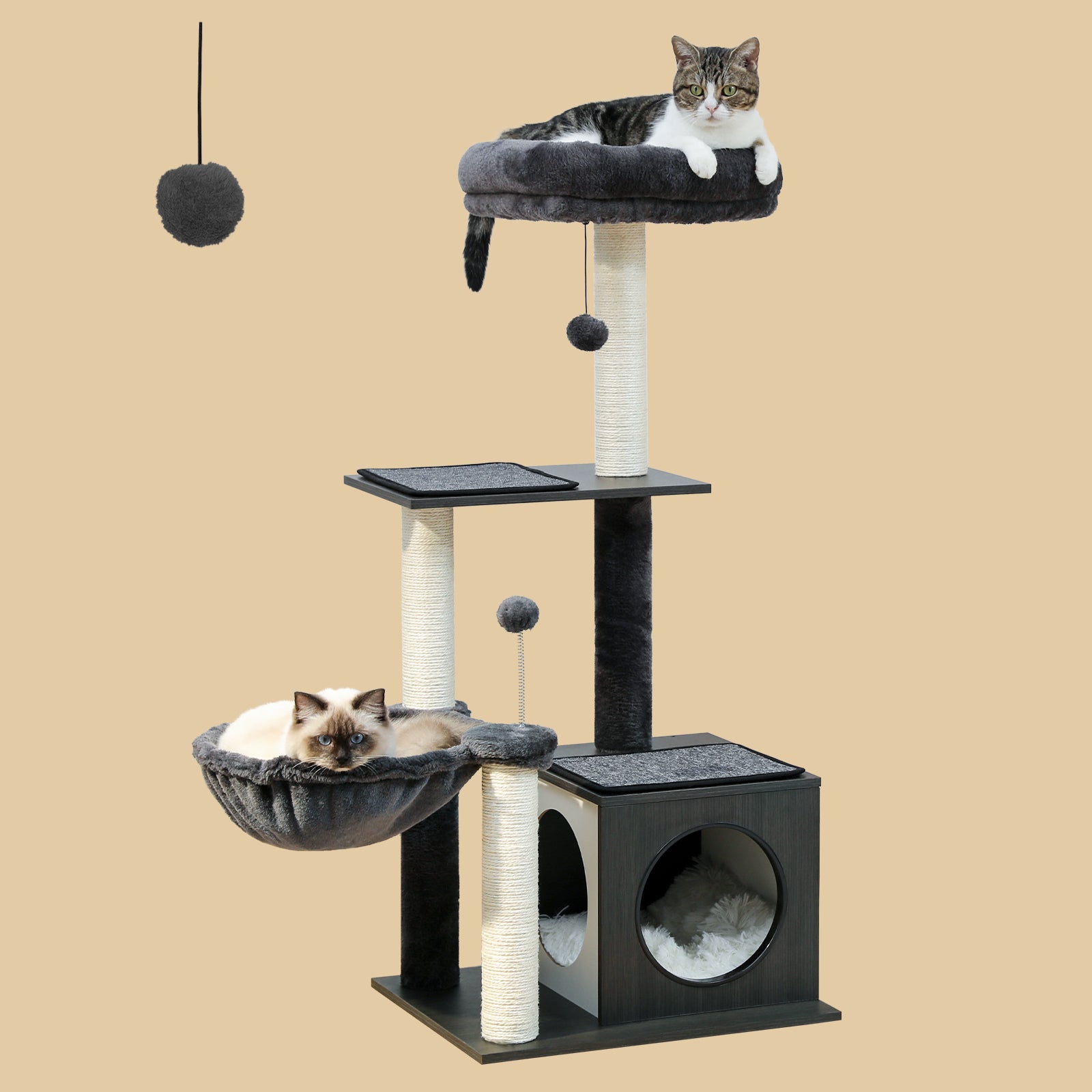 Pawzzoo Cool Large Hammock Modern Cat Tree