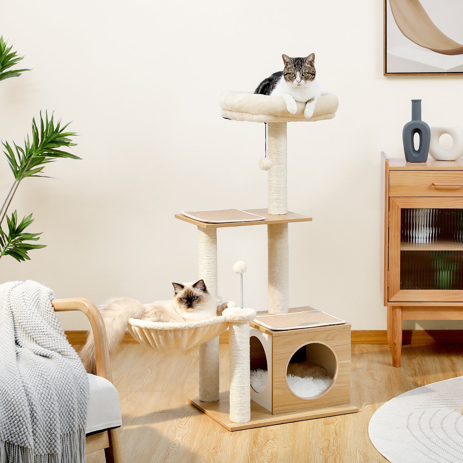 Pawzzoo Cool Large Hammock Modern Cat Tree