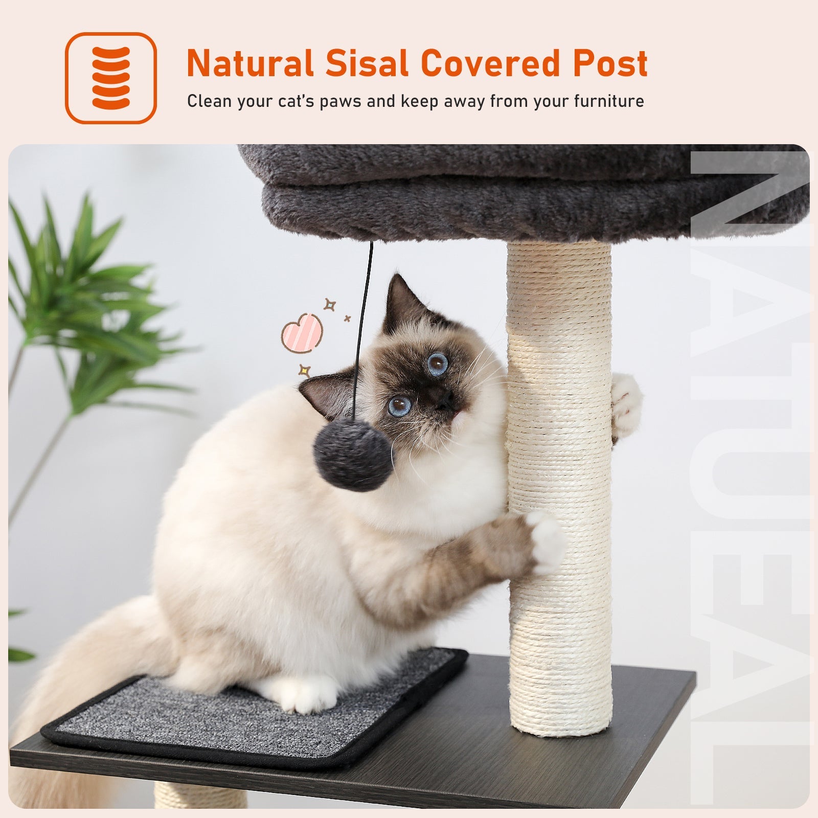 Pawzzoo Cool Large Hammock Modern Cat Tree